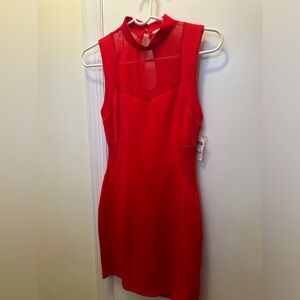 Charlotte Russe Vibrant Red Backless Dress